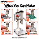 Manualmaniac™ PrecisionBench Mini Drill