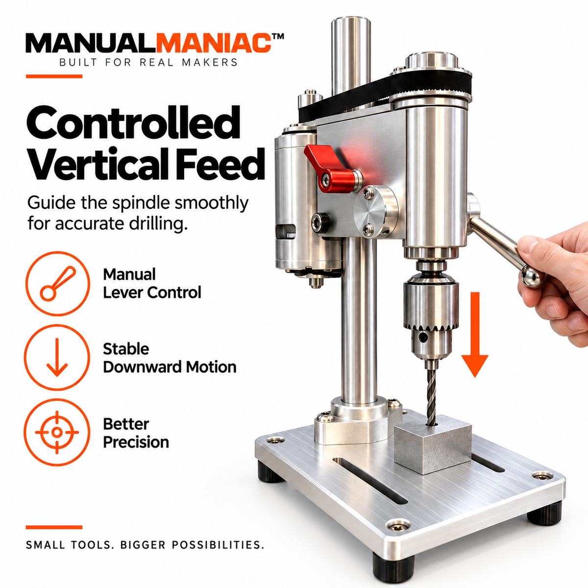 Manualmaniac™ PrecisionBench Mini Drill