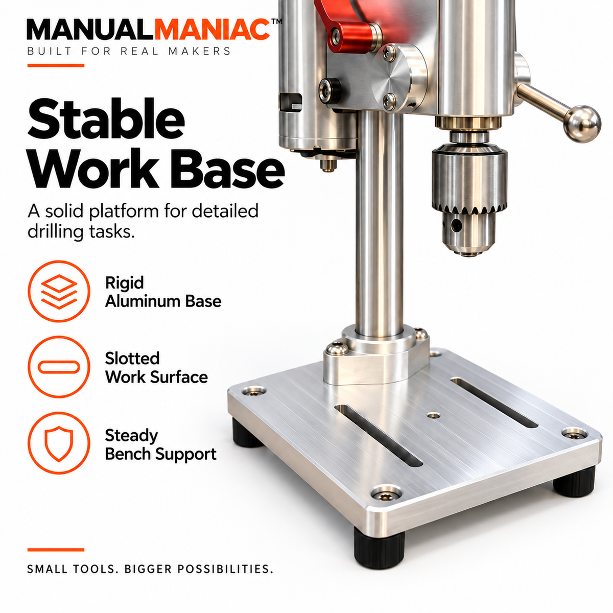 Manualmaniac™ PrecisionBench Mini Drill
