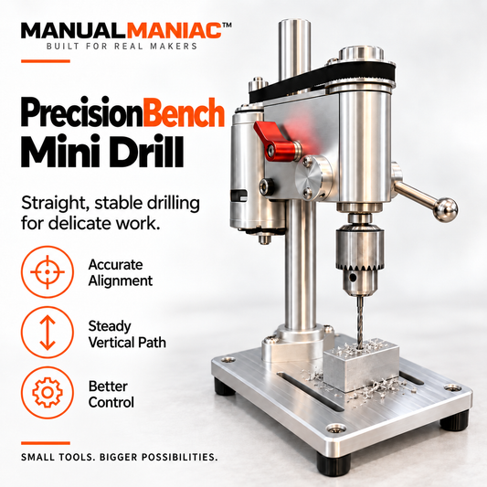 Manualmaniac™ PrecisionBench Mini Drill