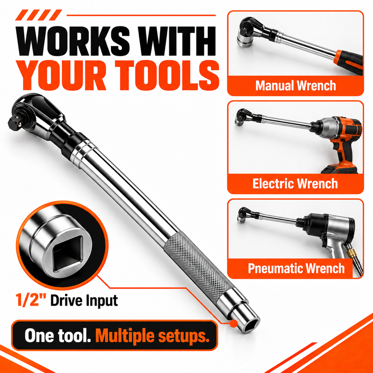 Manualmaniac™ Offset Ratchet Extension